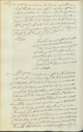 "Em observancia do officio do Ministerio da Justiça de 14 de Outubro de 1845 á cerca da pert...