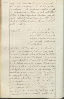 "Idem em virtude da Portaria do Ministerio da Marinha de 7 d'Abril de 1843, ácerca de se est...