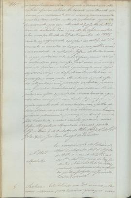 "Em cumprimento da Portaria do Ministério da Marinha de 3 d'Agosto de 1848, á cerca de Nilo ...