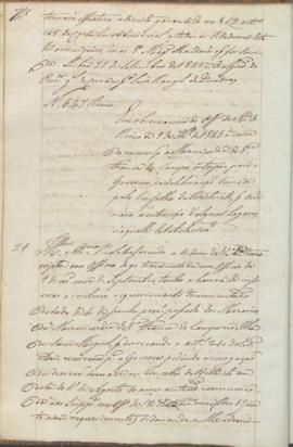 "Em observancia do Officio do Ministerio do Reino de 9 de Setembro de 1845, á cerca do recur...