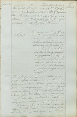 "Em cumprimento do officio do Ministerio do Reino de 6 de Maio de 1846, á cerca da Represent...