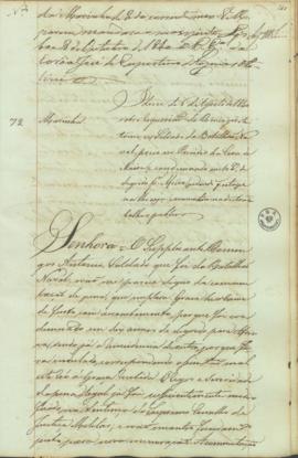 " [Officio de informação e parecer em virtude de Portaria] de 6 de Agosto de 1840 sobre requ...