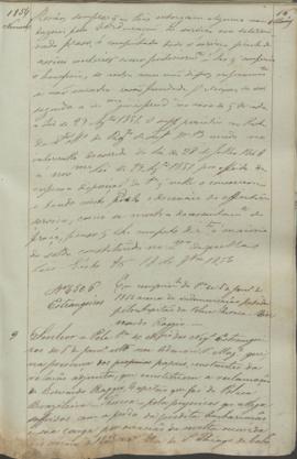 "Estrangeiros. Em cumprimento da Portaria de 5 de Janeiro de 1854 acerca da indemnisação ped...