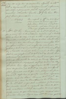 "Em resposta ao officio de 25 de Fevereiro 1854 acerca da licença requerida pelas, Ordens Te...