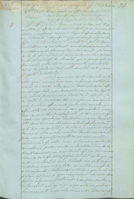 "Em resposta ao Officio a 1 d'Agosto 1851  ácerca da Associação Musica 24 Junho com o offici...