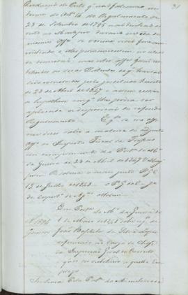 "[Parecer] em [cumprimento da] Portaria do Ministerio da Guerra de 1 de Maio de 1848 sobre r...