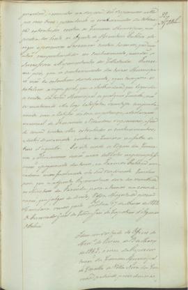 "Idem em virtude do Officio do Ministerio do Reino de 13 de Março de 1843, ácerca da Represe...