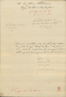 Contratos celebrados pela Companhia Real dos Caminhos de Ferro com várias empresas de navegação p...