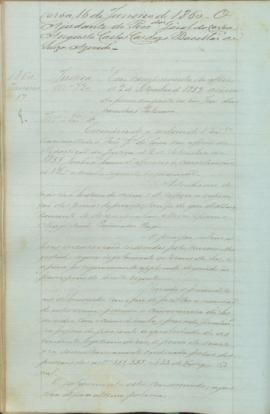 "[Parecer] em cumprimento do officio de 2 de Setembro de 1859, ácerca da pena imposta ao réo...