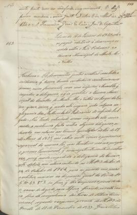 "Idem de 11 de Janeiro de 1840 sobre os papeis relativos á desavença occorrida entre o Juiz ...