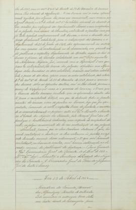 "Ministerio da Fazenda / Direcção das Alfandegas / Direitos de entrada. Pode mandar-se entre...