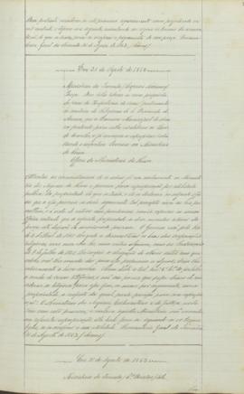 "Ministerio da Fazenda / Proprios Nacionaes / Praça. Deve della retirar-se uma propredade / ...