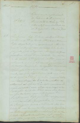 "Parecer em cumprimento da Portaria do Ministerio do Reino de 26 de Março de 1850, sobre a r...