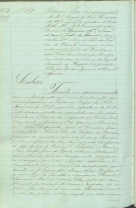 "Em cumprimento da Portaria Regia de 19 de Fevereiro de 1857, a qual se reporta a de  10 de ...