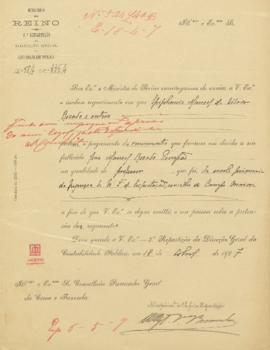 Processo em que Epifânio Manuel da Silva Rosado e outros pedem os vencimentos que ficaram em dívi...