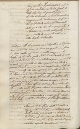 "Idem de 13 de Março de 1839 sobre a Representação da Camara Municipal de Arraiollos, queixa...