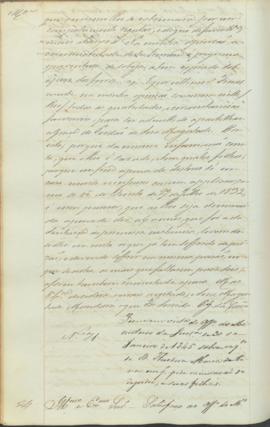 "Idem em virtude do Officio do Ministerio da Justiça de 30 de Janeiro de 1846 sobre requerim...