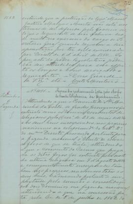 "Ácerca da reclamação feita pelo Asylo de Sancta Estephania de Guimarães"