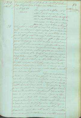 "Em resposta ao officio de 15 d'Abril 1854 acerca das Portarias do Ministerio da Marinha e U...