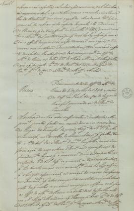 "Idem em virtude do officio do Ministerio do Reino de 4 de Julho de 1843 ácerca do requerime...