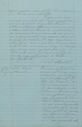 "Processo relativo a umas notícias publicadas pelo jornal de Macau "A voz do Crente&quo...