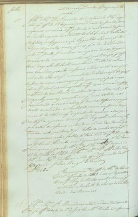 "Em cumprimento do officio do Ministerio do Reino de 1º de Junho de 1849 ácerca de pertender...