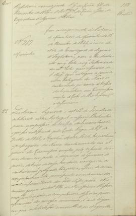 "[Parecer] em cumprimento da Portaria do Ministerio da Marinha de 12 de Dezembro de 1846, ác...