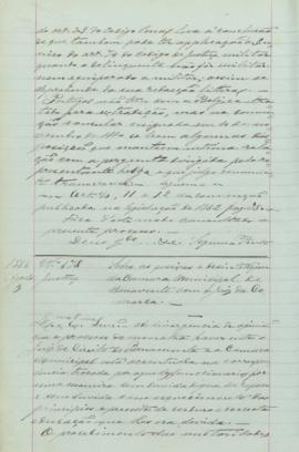 "Sobre as queixas e desinteligen[cias] da Camara Municipal de Benavente com o Juiz da Comarc...