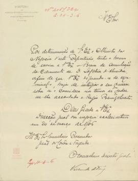 Concessão de beneplácito régio ao breve de anulação do casamento de Sofia de Almeida