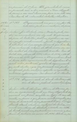 "Requerimento de Bento Martinez e Thereza de Barros pedindo commutação da pena"