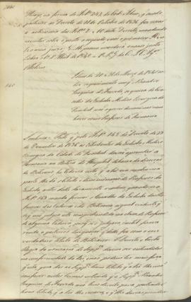 "Idem de 20 e 31 de Março de 1840 sobre requerimento em que Nicandro Joaquim d'Azevedo, se q...