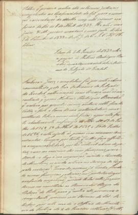 "Idem de 2 de Janeiro de 1839 sobre os papeis de Antonio Rodrigues Brandão, ácerca do proced...