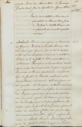 "Idem de 30 de Ouubro de 1840 ácerca de representação do Administrador Geral do Districto de...