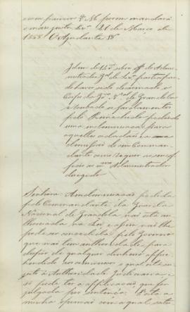 "Idem de 14 dito sobre officio do Administrador Geral de Lisboa participando haver sido desa...