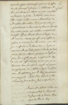 "Idem de 11 de Setembro de 1840 ácerca de representação do Administrador Geral sobre a Camar...