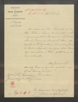 Aumento do terço do ordenado requerido pelo conselheiro João de Alarcão Velasques Sarmento Osório...