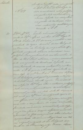 "Ao ministro da Justiça sobre a pergunta do delegado da comarca de Portalegre, se deve consi...