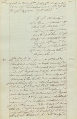 "Ao Ministro dos Negocios do Reino em referencia ao Officio d'este Ministerio de 20 do corre...