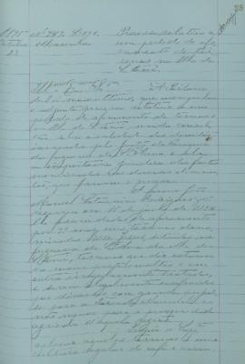 "Processo relativo a um pedido de aforamento de terrenos na Ilha de São Tomé"