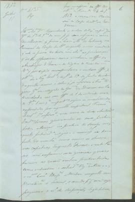 "Em cumprimento do Officio do Ministerio do Reino de 13 de Novembro 1852  a cerca da Prociss...