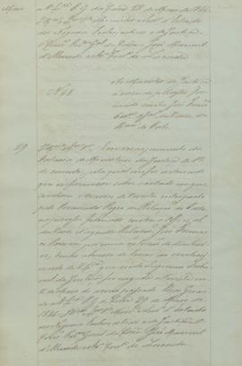 "Ao ministro da Justiça acerca do processo formado contra José Francisco Pereira oficial da ...