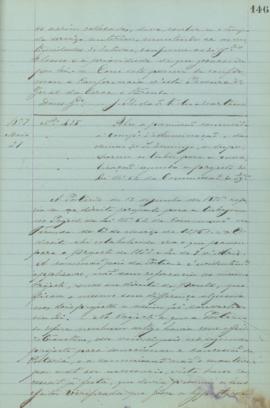 "Sobre a permissão concedida á Companhia d'illuminação e das Minas de São Domingos, a despac...