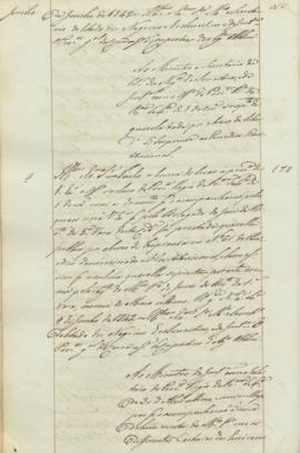 "Ao Ministro da Justiça com o relatorio do Procurador Regio da Relaçam de Lisboa de 30 d'Abr...