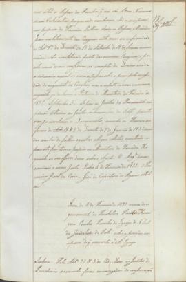 "Idem de 4 de Fevereiro de 1839 acerca de requerimento do Presbitero Paulo Henriques Cunha P...