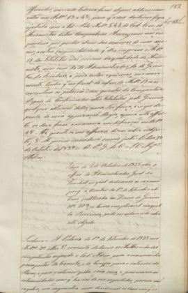 "Idem de 2 de Outubro de 1838 sobre o officio do Administrador Geral do Funchal, no qual dec...