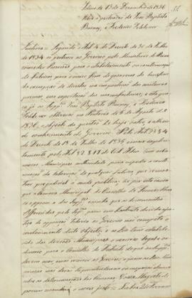 "Idem de 13 de Dezembro de 1836 sobre á pertenção de João Baptista Burnay, e Frederico Fehlo...