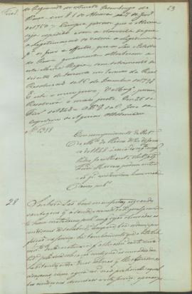 "Em cumprimento da Portaria do Ministerio do Reino de 20 de Janeiro de 1848 ácerca do requer...