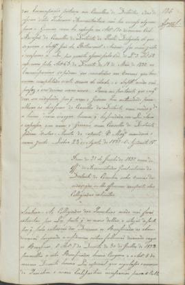 "Idem de 27 de Junho de 1837 acerca de officio do Admenistrador Geral interino do Destricto ...