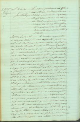 "Em cumprimento do officio de 12 de Novembro de 1864 ácerca da representação da Misericordia...