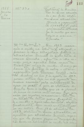 "Pretensão de Emília Pais de Sousa Machado e seu filho António de Sousa Machado, pedindo o p...